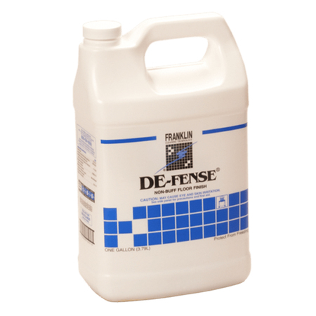 FRANKLIN CLEANING TECHNOLOGY DE-FENSE Non-Buff Floor Finish, Liquid, 1 Gal. Bottle, PK4 F135022